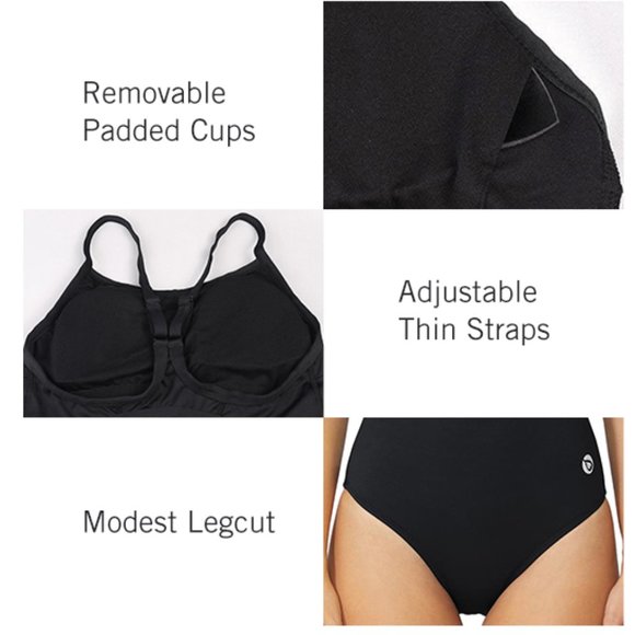 BALEAF Athletic Training Adjustable Strap One Piece Swimsuit NEW WITH TA… - Picture 5 of 16